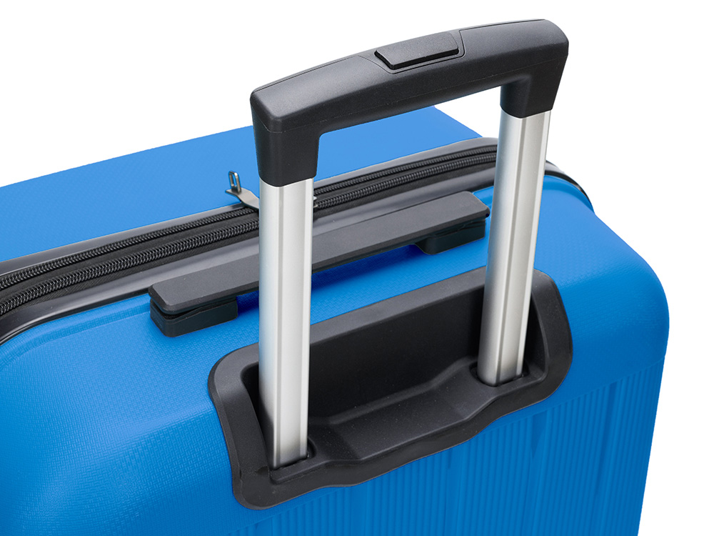 Чемодан TORBER В Отпуск, ярко-синий, полипропилен, 65,5 х 43,5 х 26 см, 62 л