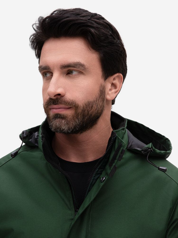 Куртка на стеганой подкладке Robyn, темно-зеленая, размер 4XL