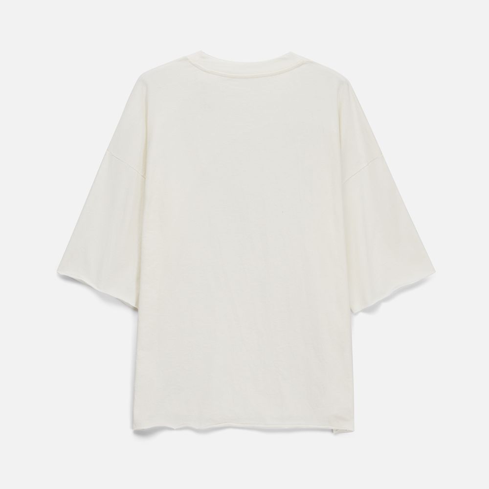 Футболка унисекс T1, молочно-белая, размер XS/S