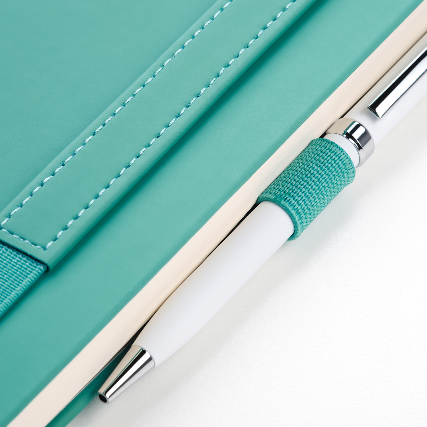 Ежедневник Альфа (Alpha) недатированный, бирюзовый/серый