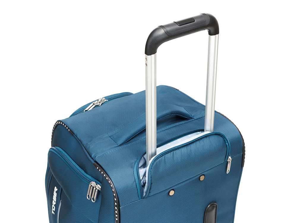 Сумка на колесах TORBER ВИВИ, синий, полиэстер, 69 х 30 х 32 см, 56 л