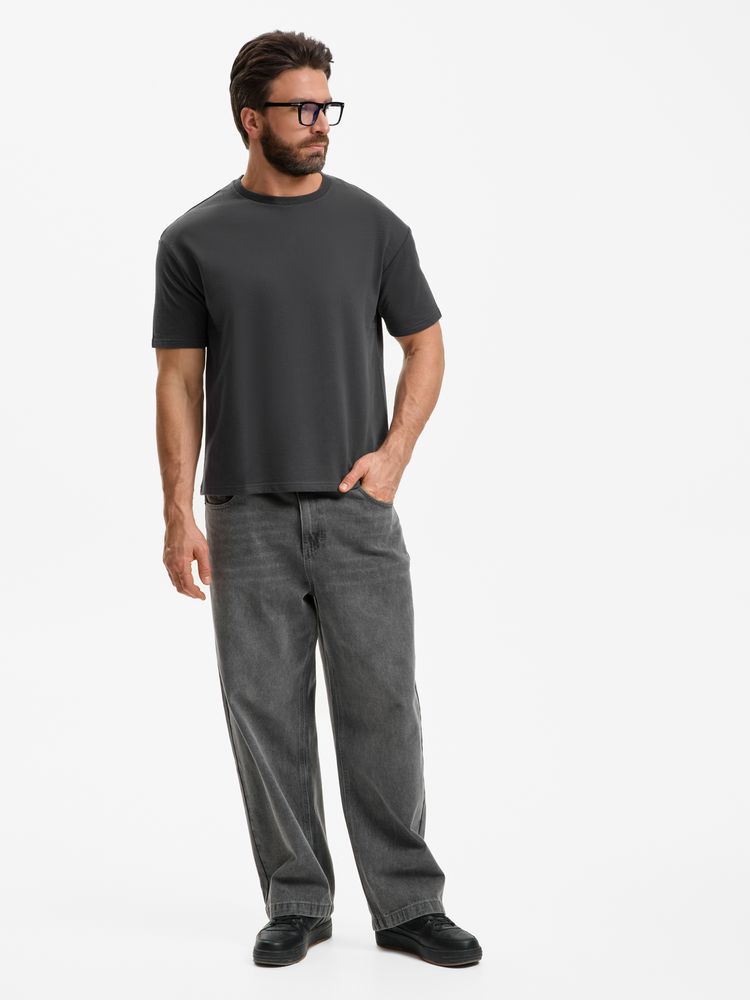 Футболка унисекс Durington, темно-серая (графит), размер XS/S