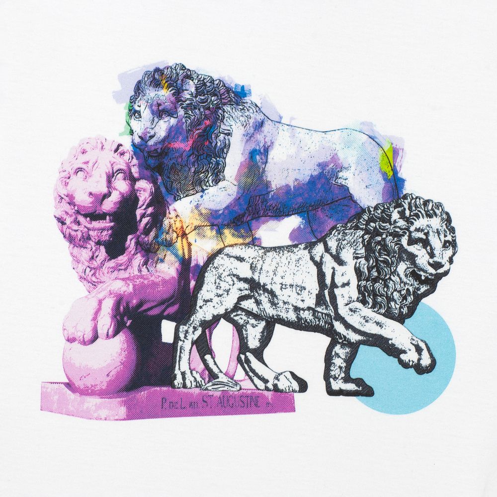 Футболка LionMe, женская — пример нанесения логотипа (Принтэссенция) | Print Logo