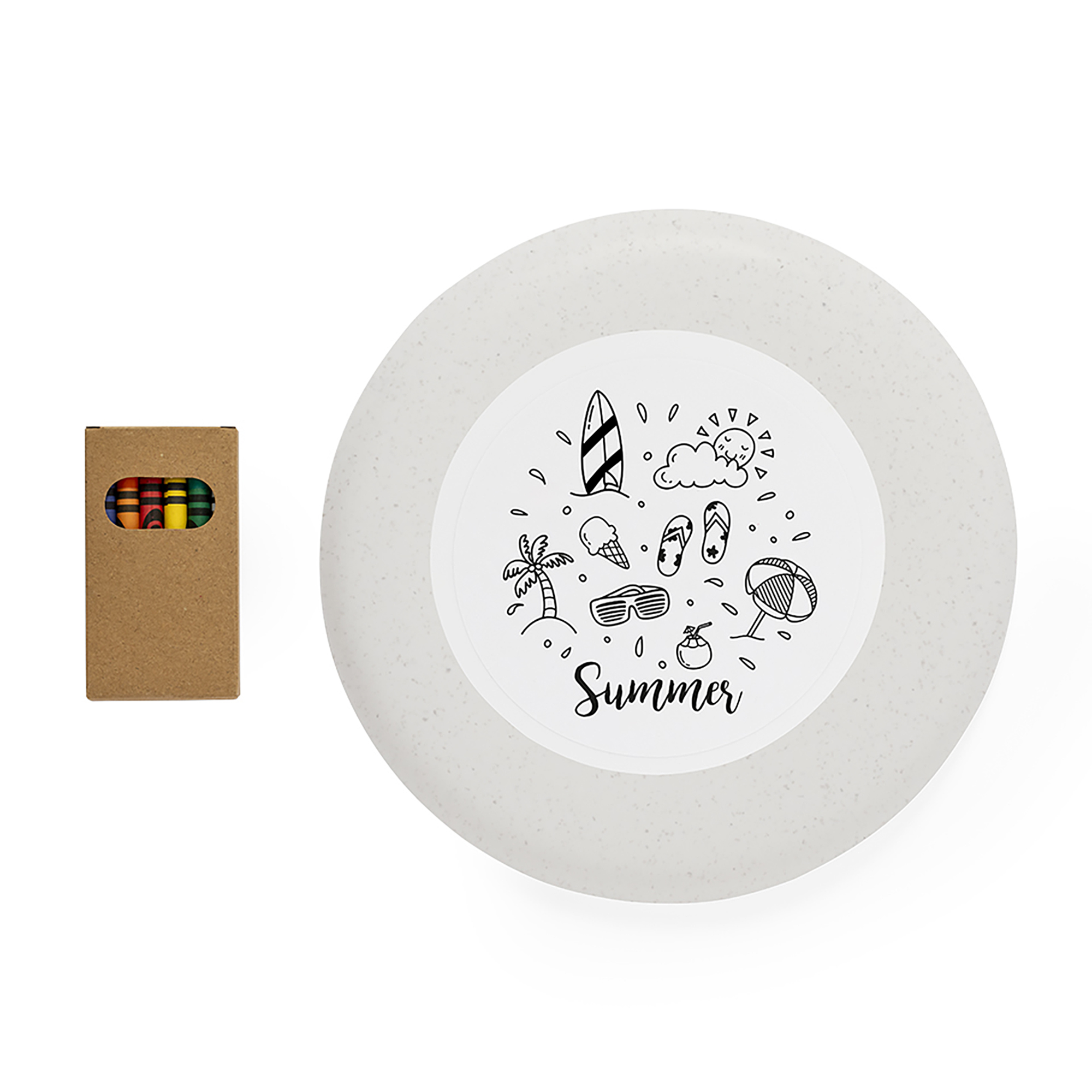 Фрисби-раскраска "Лето" фото на сайте Print Logo.