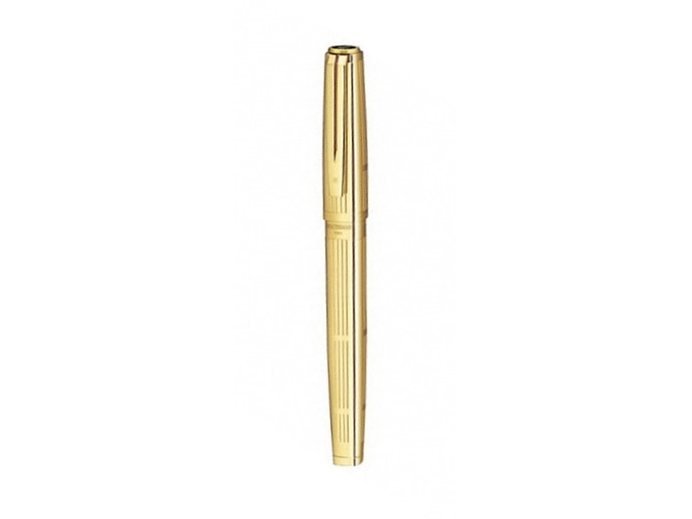 Перьевая ручка Waterman Exception Solid Gold, цвет: Gold (золото),  перо: M, перо: золото 18К