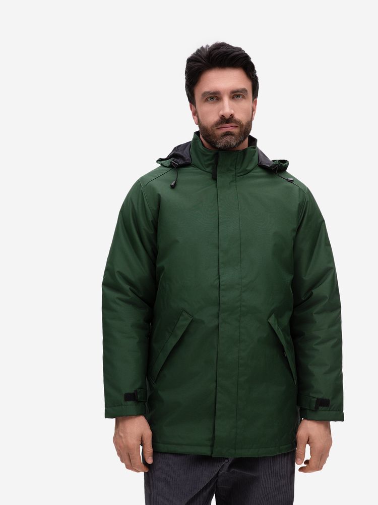 Куртка на стеганой подкладке Robyn, темно-зеленая, размер 4XL