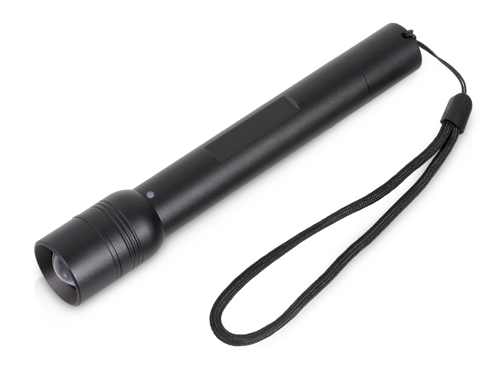 Фонарь на батарейках с регулируемым фокусом Wand, IPX7, 250 Лм с логотипом roq | Print Logo