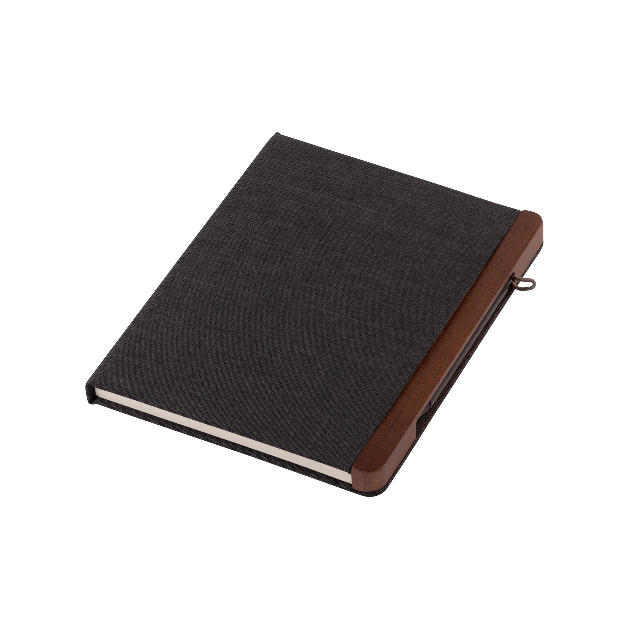 Блокнот "Wood" с ручкой в ореховом магнитном пенале фото на сайте Print Logo.