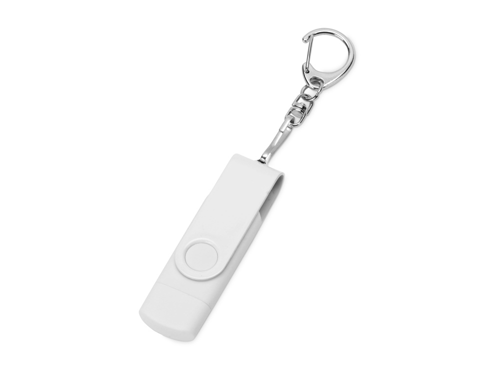 USB 3.0/micro USB/Type-C - флешка на 32 Гб 3-в-1 с поворотным механизмом с логотипом  | Print Logo