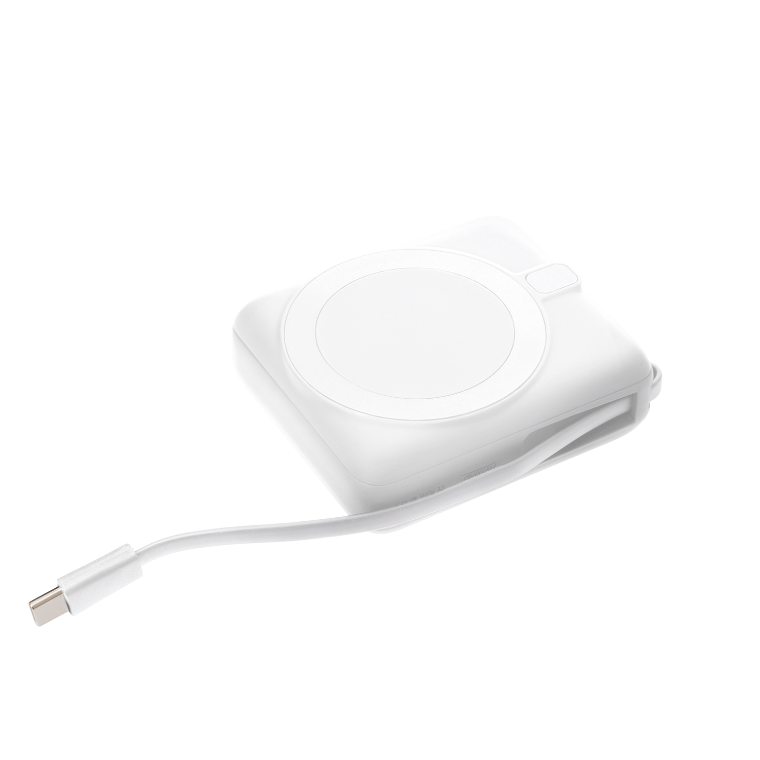 Внешний аккумулятор с подсветкой Ritter PD 10000mAh с функцией беспроводной зарядки 15W, белый