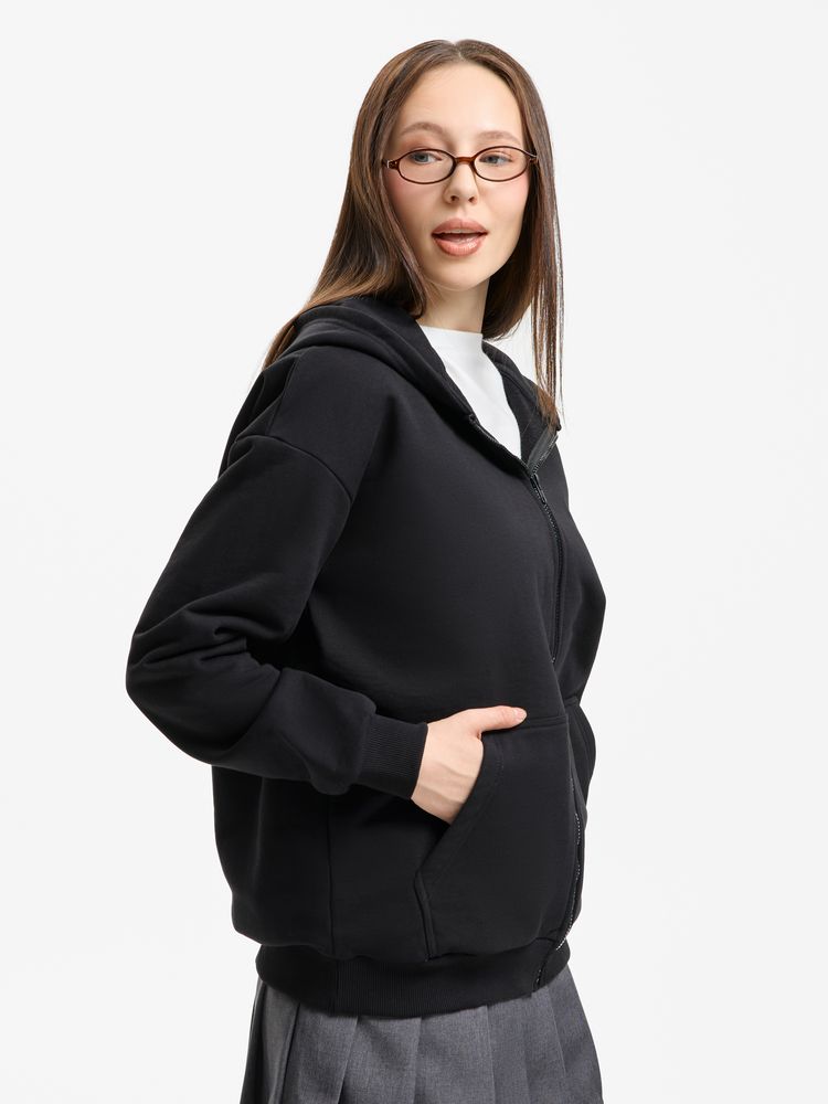 Толстовка унисекс оверсайз Sartoro, черная, размер M/L