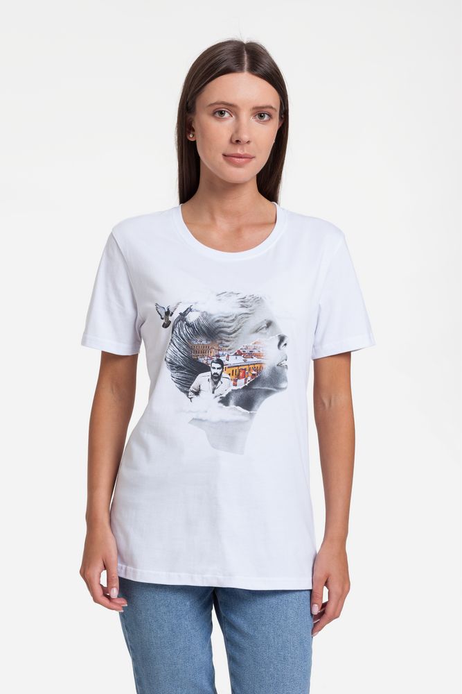 Футболка женская «Подруга Питер» с логотипом Принтэссенция | Print Logo