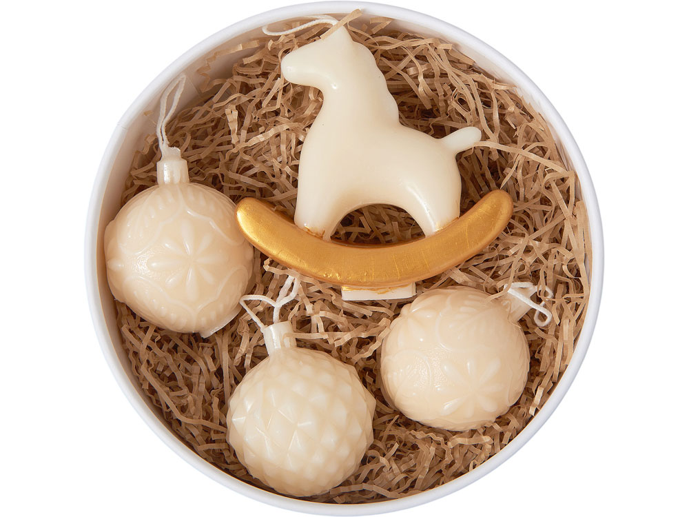 Набор свечей в подарочной коробке Noel с логотипом  | Print Logo