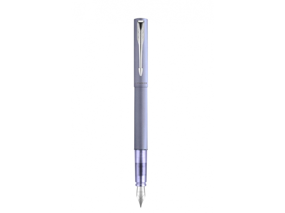 Перьевая ручка Parker Vector XL Silver Blue CT, цвет чернил blue, перо: F/M, в подарочной упаковке.