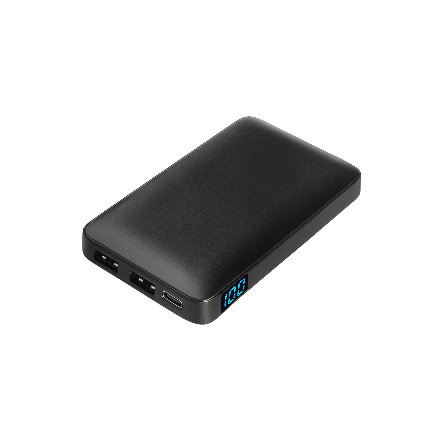 Внешний аккумулятор с цветной подсветкой Ancor Max 5000 mAh, черный фото на сайте Print Logo.