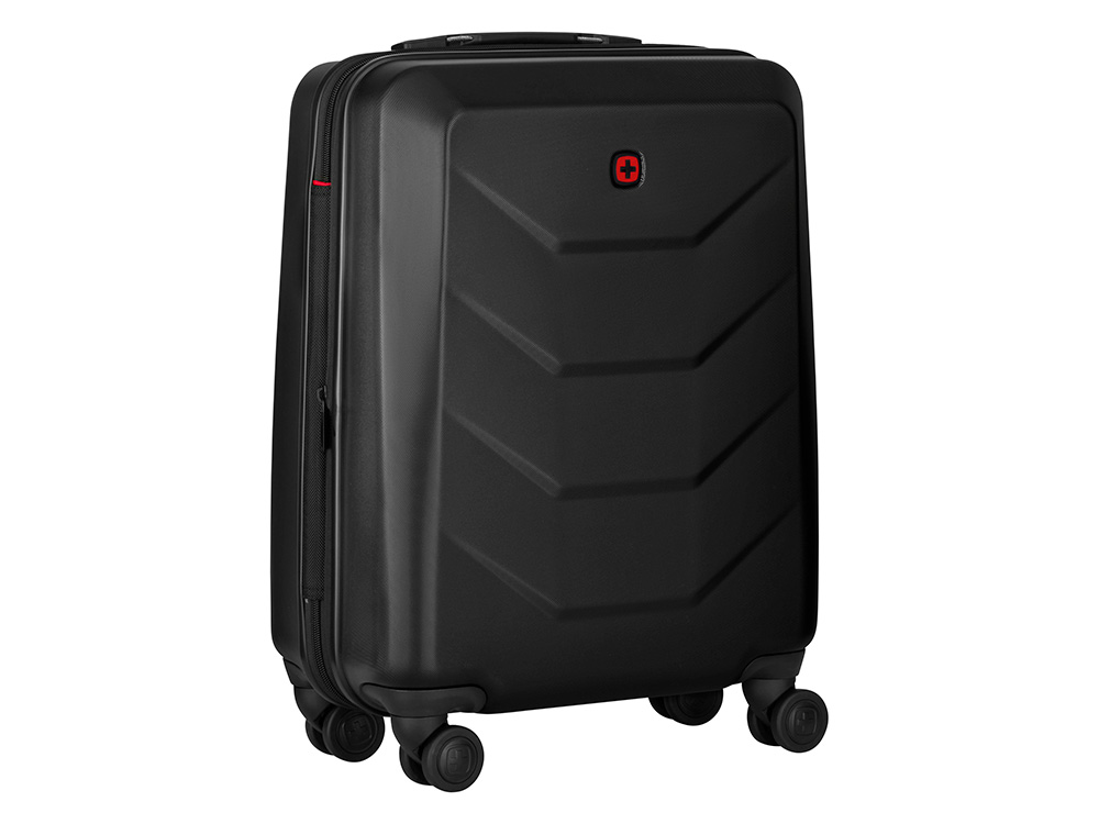 Чемодан WENGER Prymo, чёрный, малый, 40х55х20 см, 36 л, ABS+PC