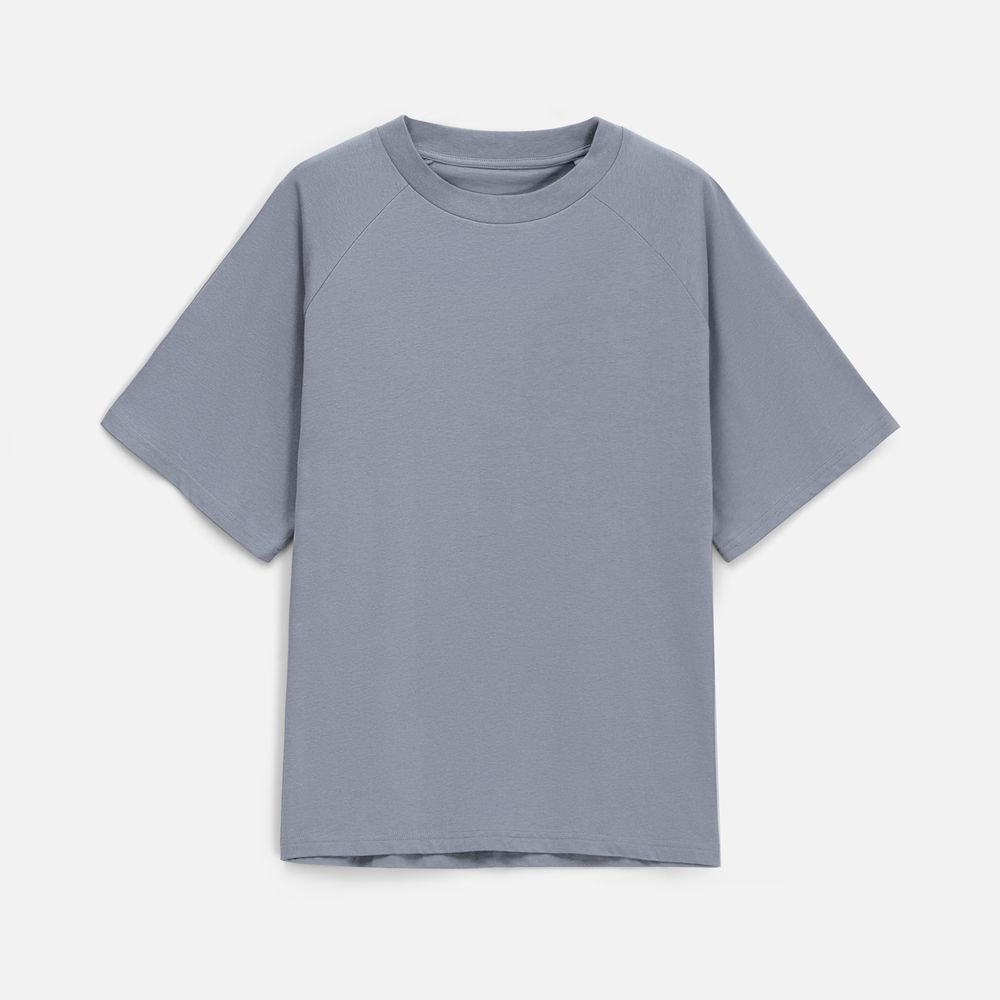 Футболка унисекс T2, серая, размер M/L