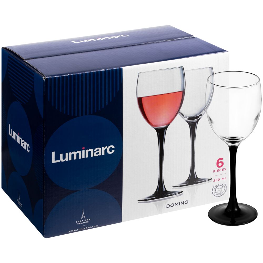 Набор из 6 бокалов для вина «Домино» фото на сайте Print Logo.