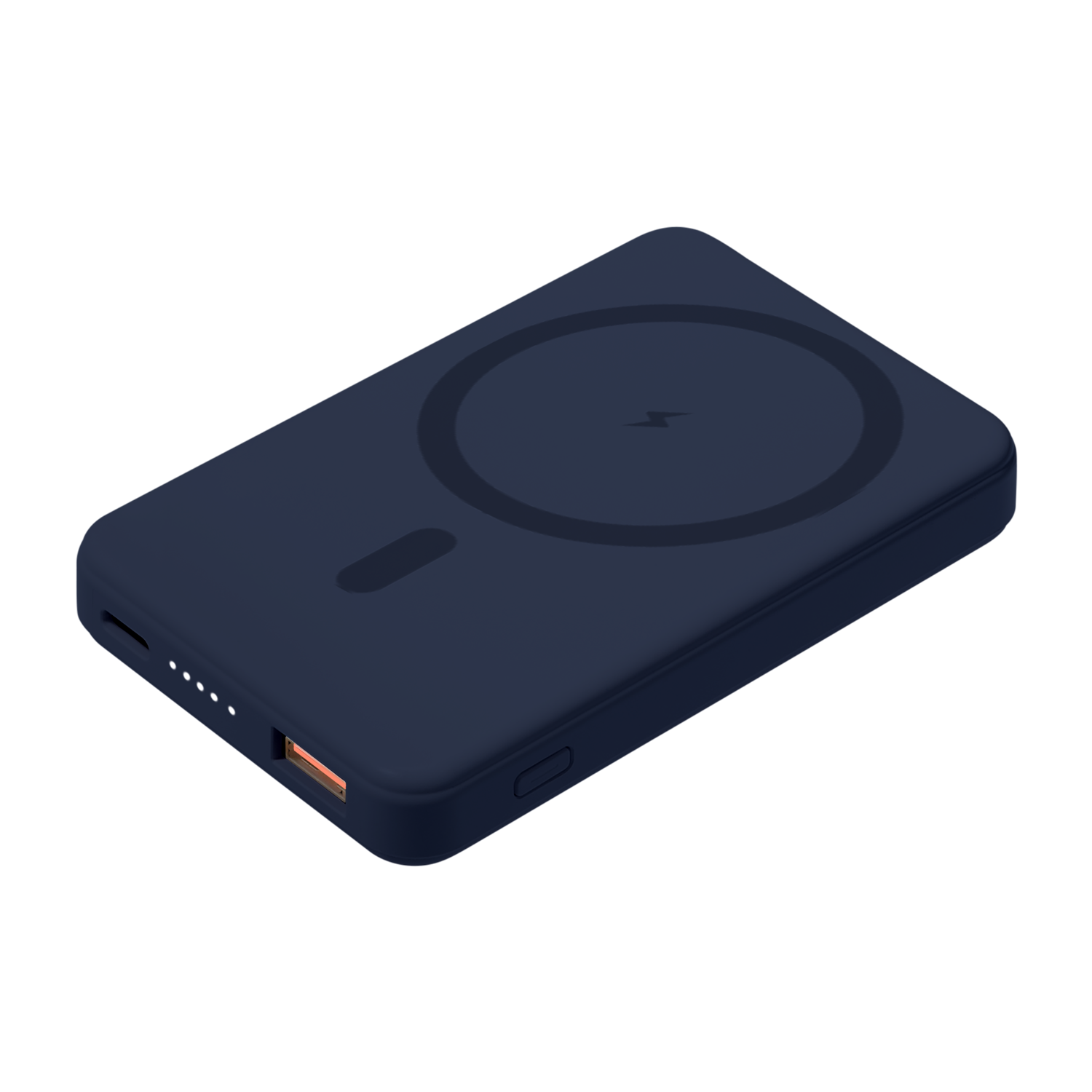 Внешний аккумулятор Largo PD 5000mAh с функцией беспроводной зарядки 15W, синий