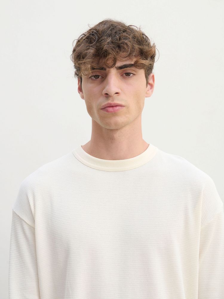 Футболка с длинным рукавом Thermal T, бежевая (неокрашенная), размер XXL