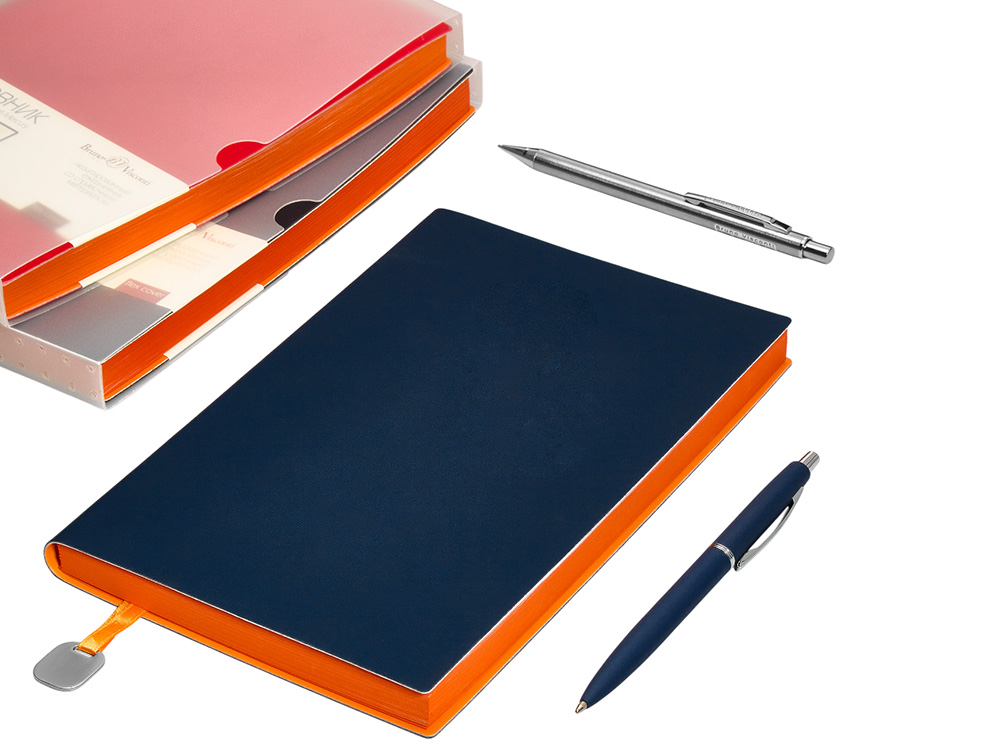 Ежедневник А5 недатированный Mercury, темно-синий