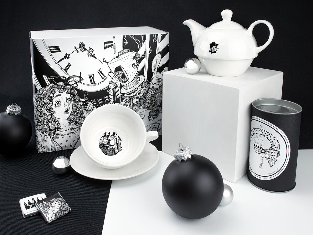 Набор «Необычайное чаепитие» с шоколадом и чаем фото на сайте Print Logo.