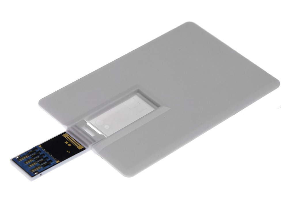 Флешка Визитка на 32 Гб, белый