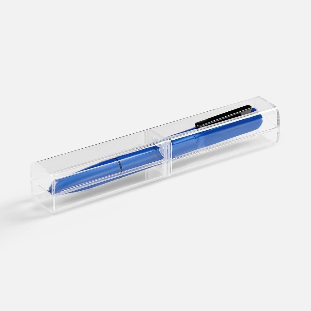 Ручка шариковая Lucenti с подсветкой логотипа, в футляре