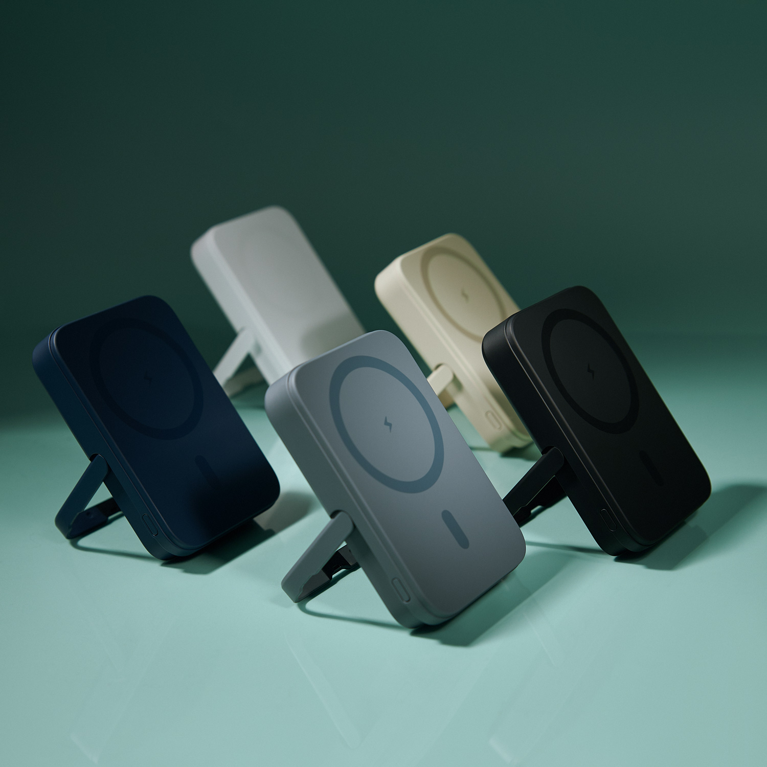 Внешний аккумулятор Юнион PD (Union PD) 10000mAh с функцией беспроводной зарядки 15W, бежевый фото на сайте Print Logo.