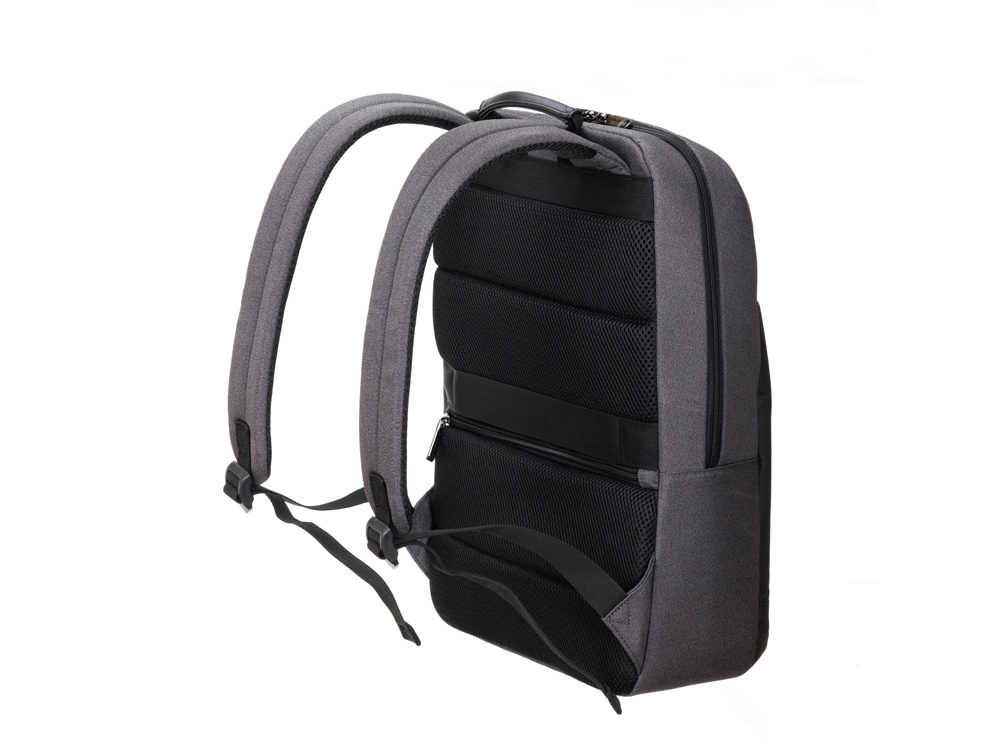 Рюкзак TORBER VECTOR с отделением для ноутбука 14,1, черный/серый, нейлон, 32 х 10 х 43 см, 13л