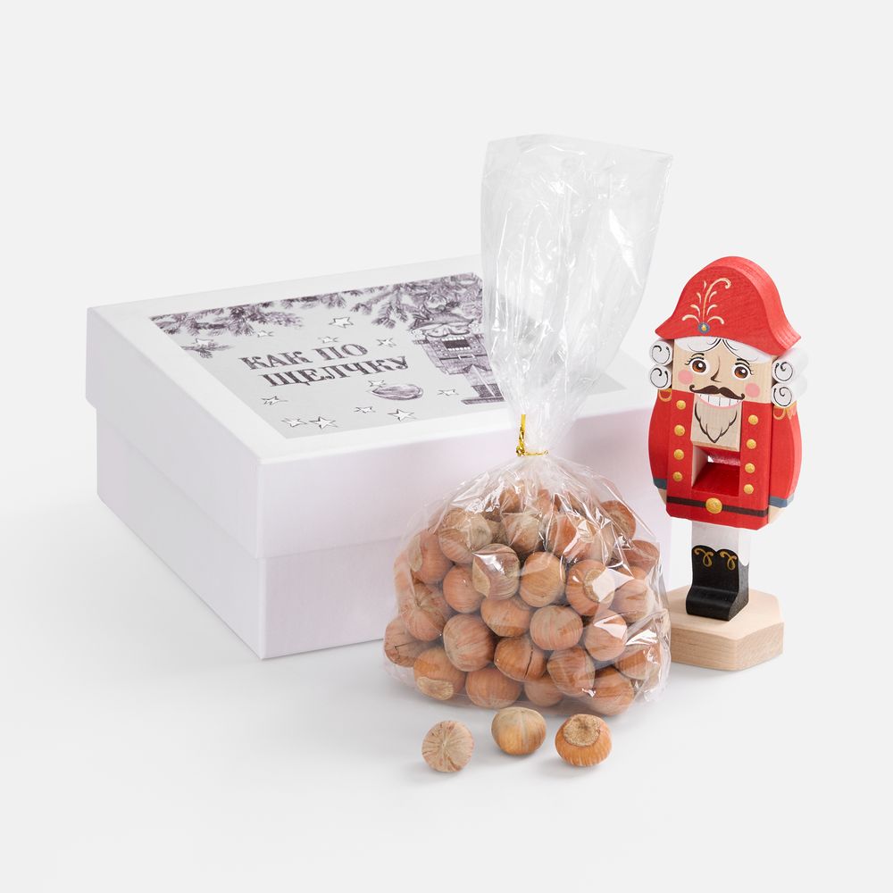 Набор «Как по щелчку» с орехами с логотипом сделано в России | Print Logo