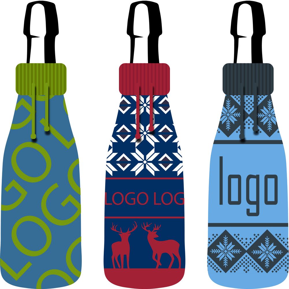 Чехол на бутылку на заказ Botti Net с логотипом сделано в России | Print Logo