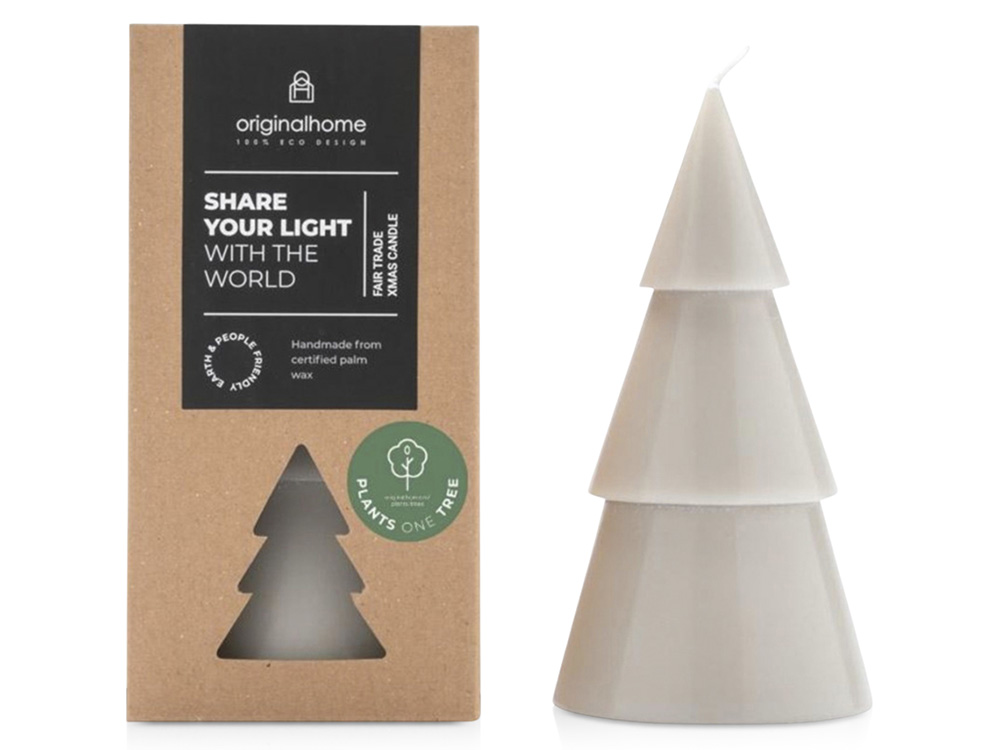 Рождественская елочная свеча матча, L с логотипом Originalhome | Print Logo