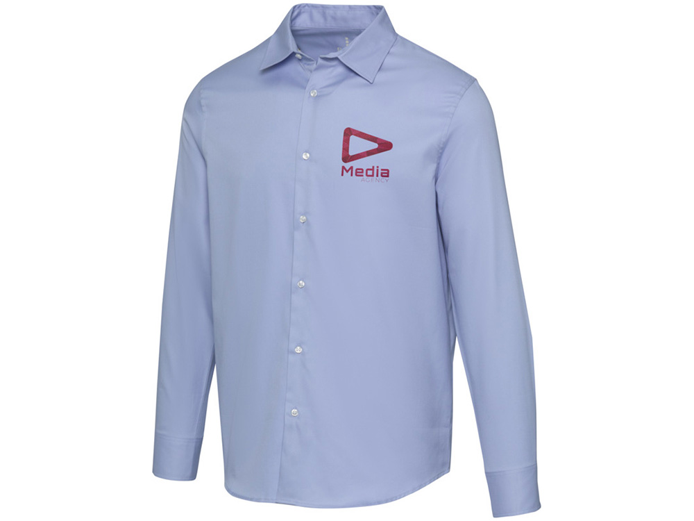 Citrine мужская рубашка из твила - Светло-синий