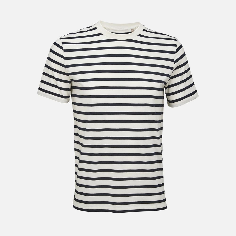 Футболка унисекс Legend, молочно-белая с темно-синим, размер M