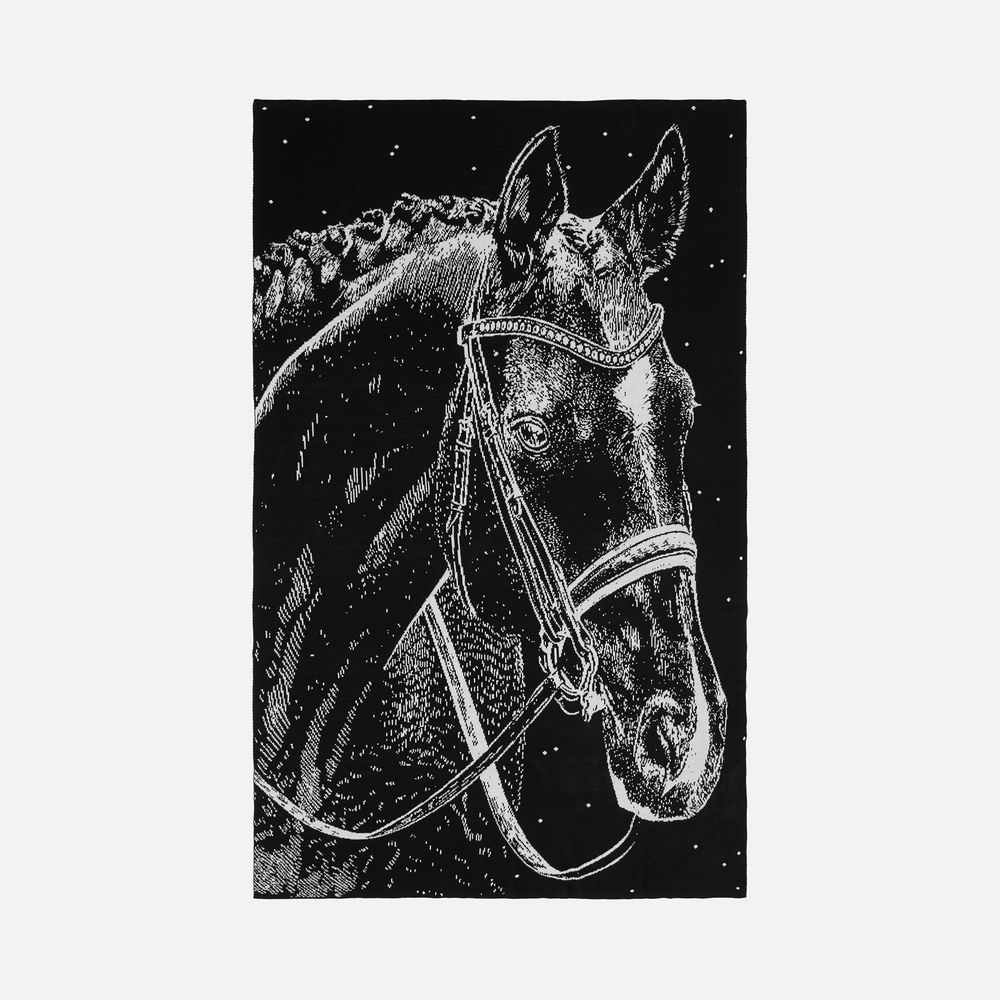 Плед «Вороной» с логотипом teplo | Print Logo