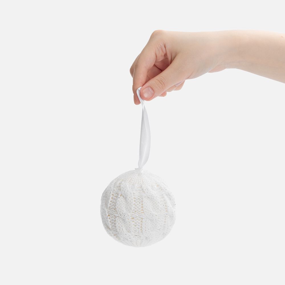 Вязаный шарик «Магия зимы» — пример нанесения логотипа (teplo) | Print Logo