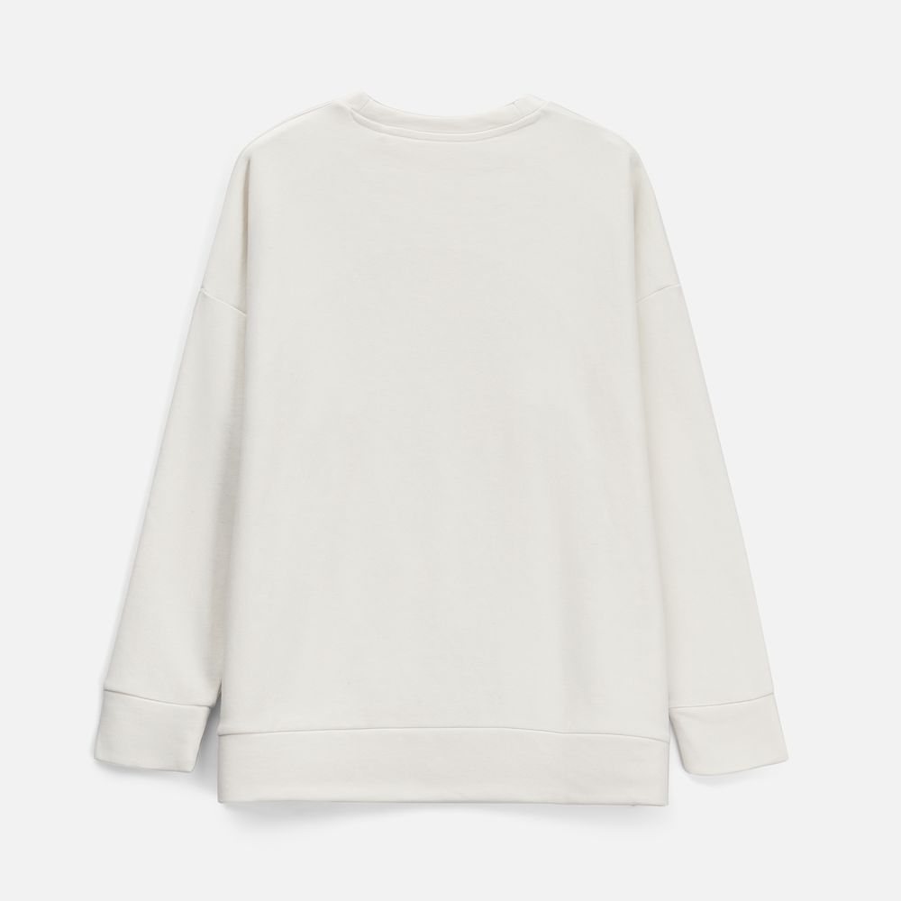 Свитшот унисекс S2, молочно-белый, размер XS/S