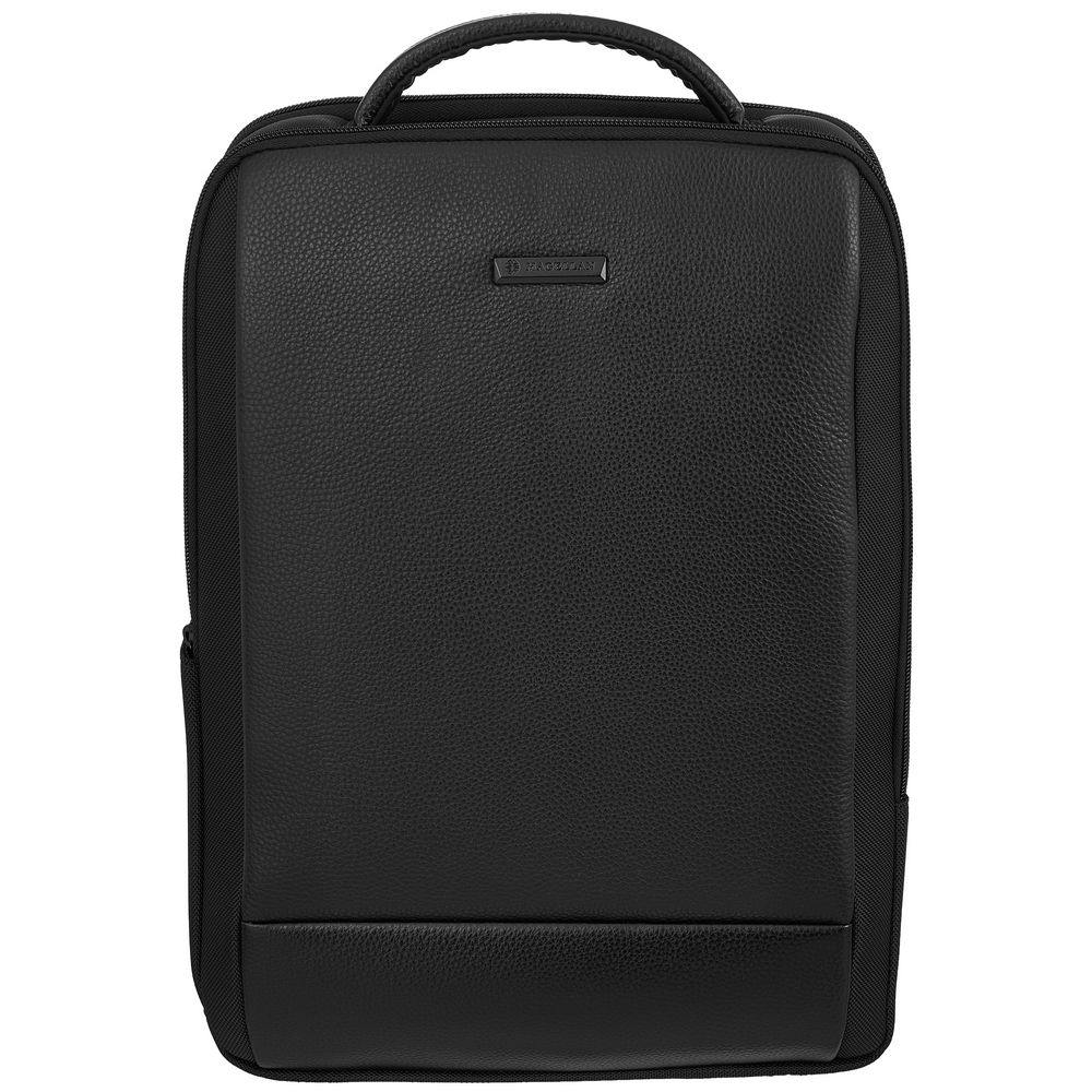 Рюкзак для ноутбука Santiago Slim с кожаной отделкой фото на сайте Print Logo.
