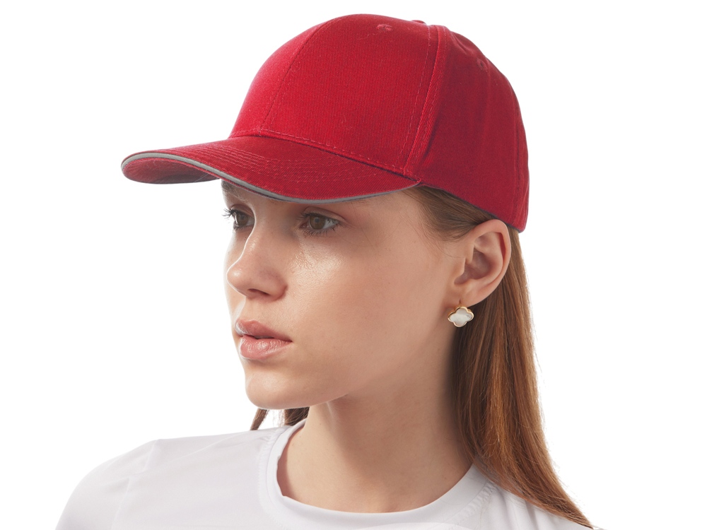 Кепка со светоотражающим кантом, классический синий