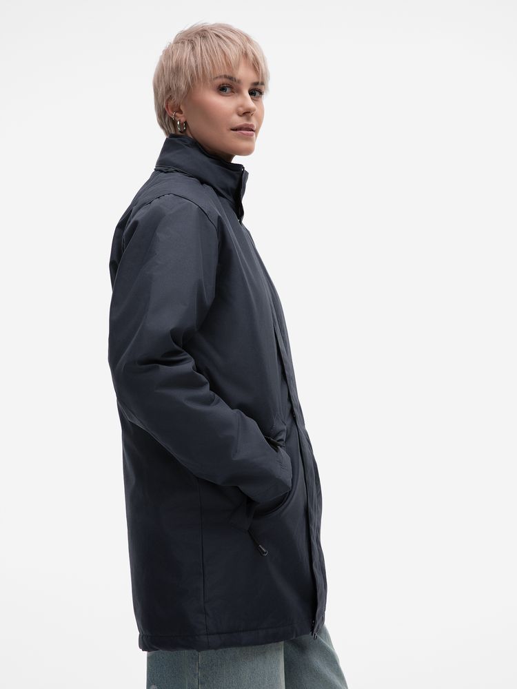 Куртка на стеганой подкладке Robyn темно-синяя, размер 4XL