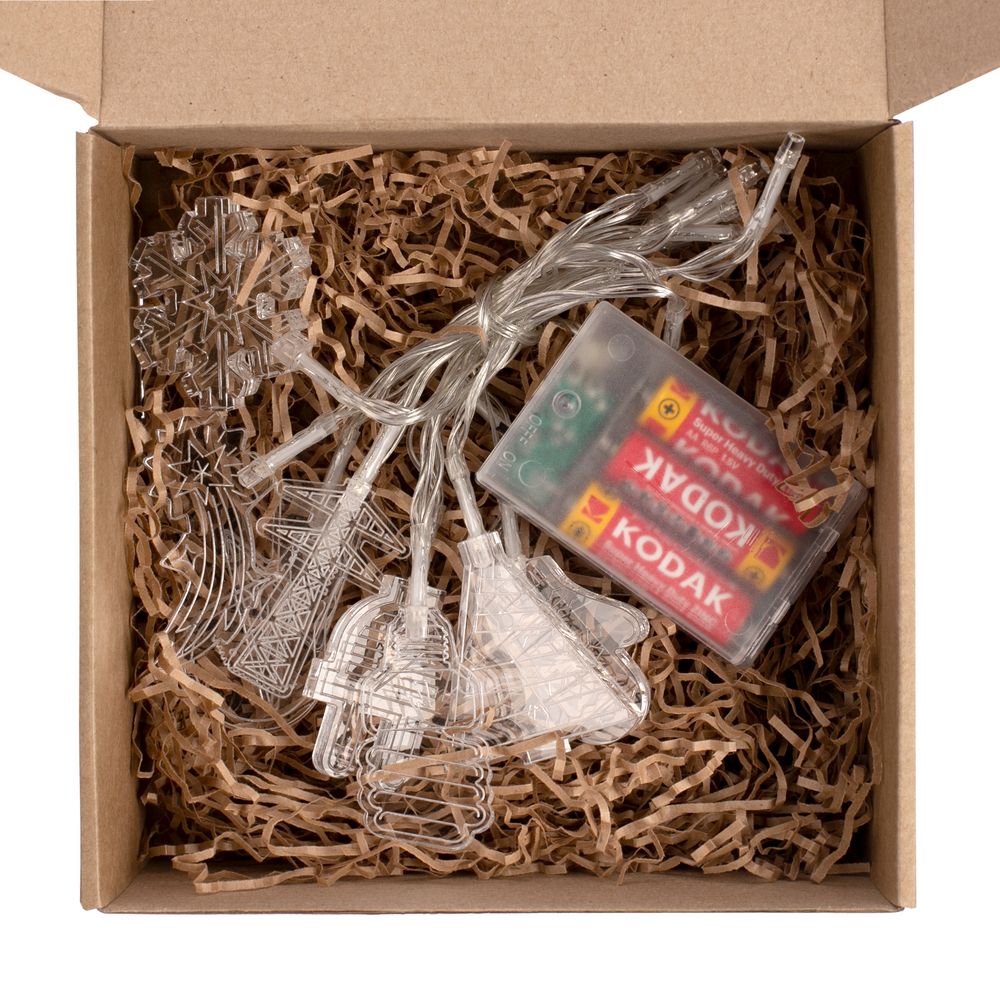 Светодиодная гирлянда Xmas Power — пример нанесения логотипа (сделано в России) | Print Logo