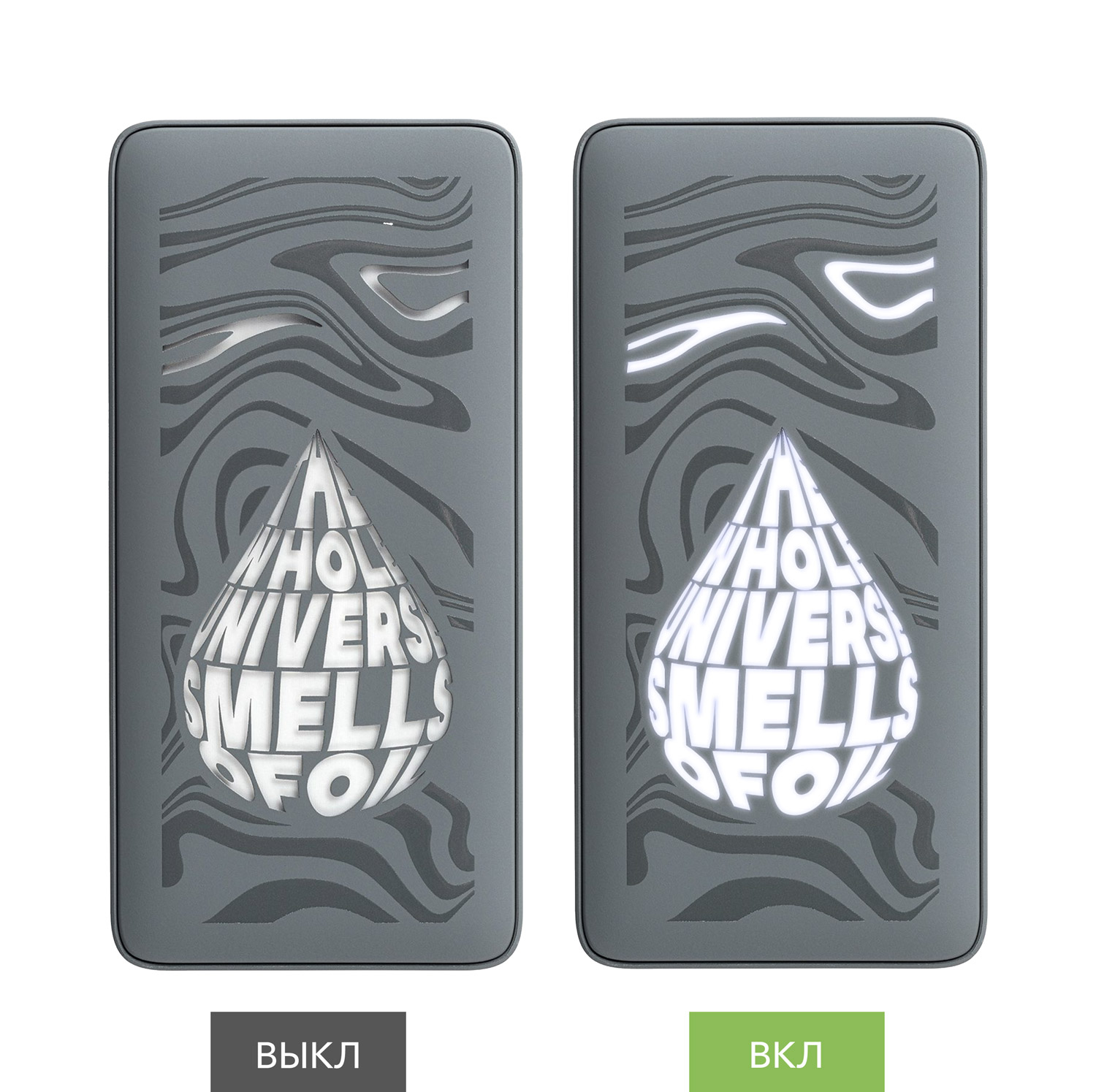 Внешний аккумулятор с подсветкой Анкор Плюс PD (Ancor PD Plus) 10000 mAh, серый