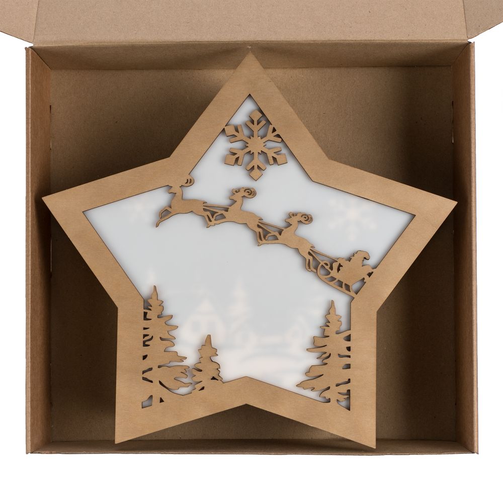 Светильник Xmas Mood — пример нанесения логотипа (сделано в России) | Print Logo