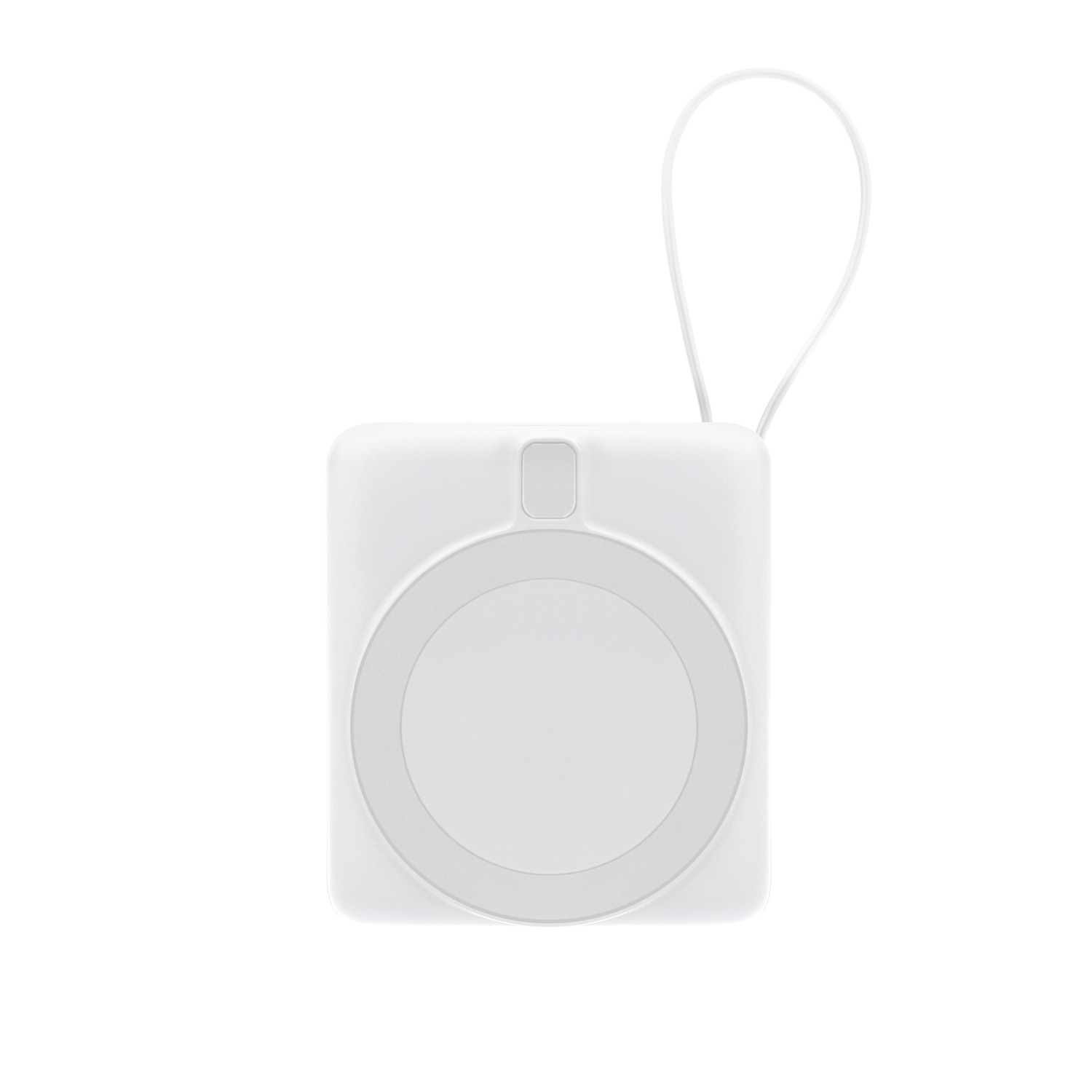 Внешний аккумулятор с подсветкой Ritter PD 10000mAh с функцией беспроводной зарядки 15W, белый