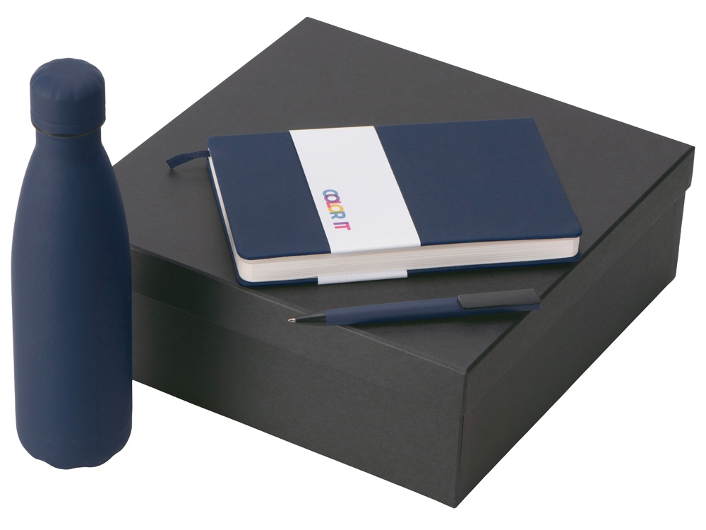 Подарочный набор COLOR IT c блокнотом, ручкой и термобутылкой с логотипом  | Print Logo