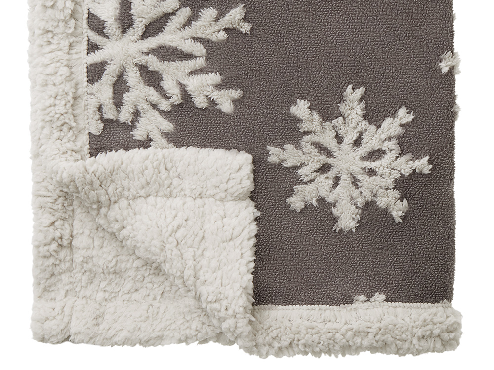 Плед Snowflake новогодний