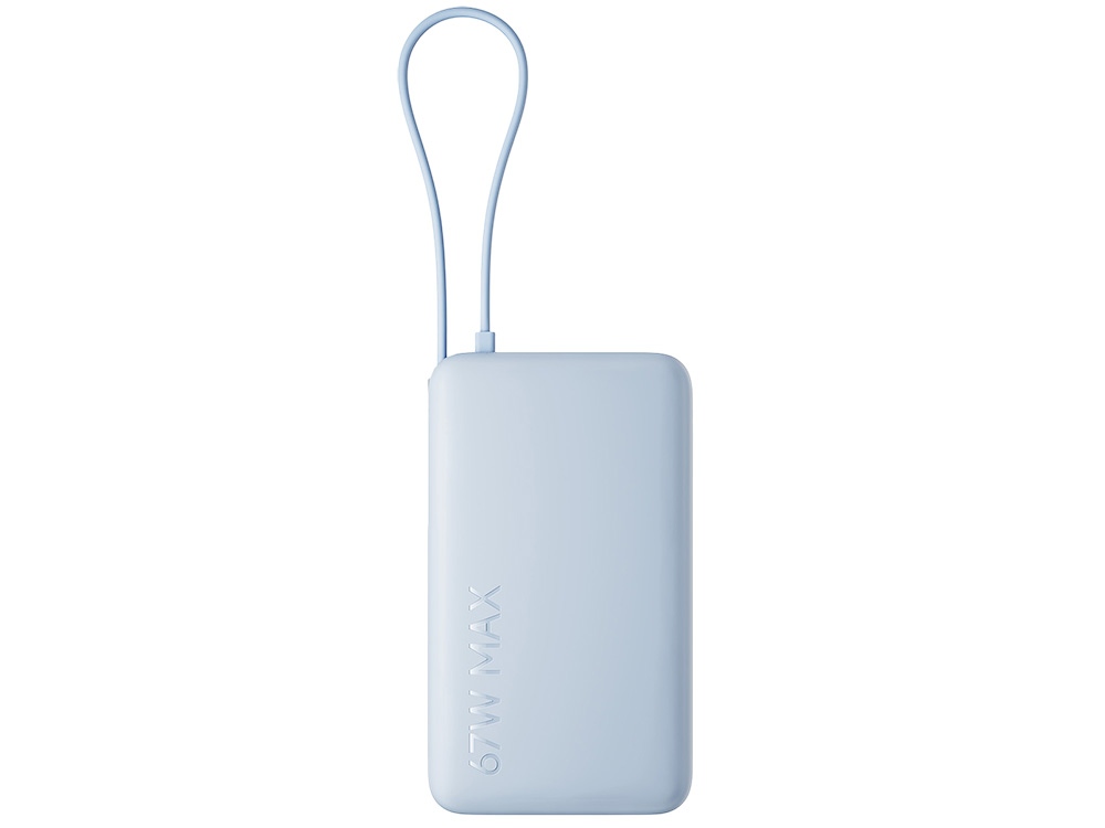 Внешний аккумулятор со встроенным кабелем Xiaomi 67W Power Bank 10000 (Integrated Cable) Ice Blue