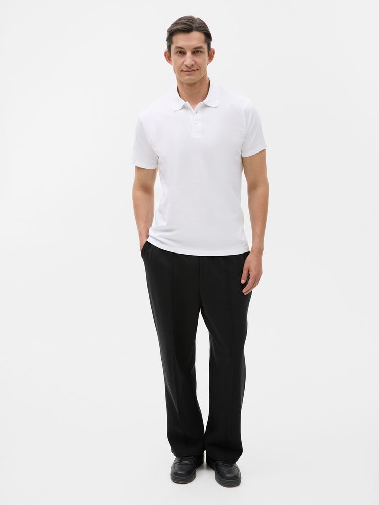 Рубашка поло мужская Prescott men 170 белая, размер XL