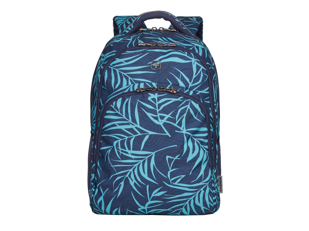 Рюкзак WENGER 16'', синий с рисунком, полиэстер, 34 x 26 x 47 см, 28 л